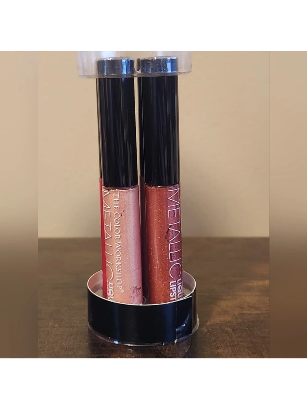 The Color Workshop Liquid Lipstick Duo - Metallic Rose & Dusty Mauve